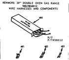 Kenmore 1037858012 wire harnesses and components diagram