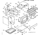 Kenmore 1037867343 lower body section diagram