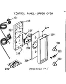 Control panel - upper oven