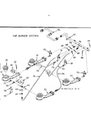 Top burner section