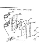 Control panel, upper oven