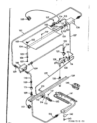 Upper & lower burner section