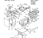 Kenmore 1037867620 lower body section diagram