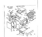 Kenmore 1037867710 lower body section diagram