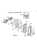 Upper oven control panel