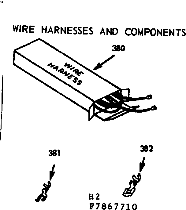 Wire harness and components