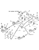 Top burner section