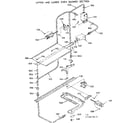 Kenmore 1037867810 upper and lower oven burner section diagram