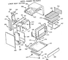 Kenmore 1037867810 lower body section diagram