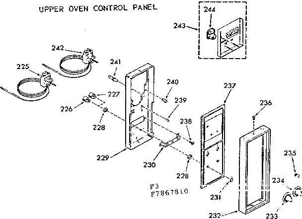 UPPER OVEN CONTROL PANEL