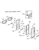 Upper oven control panel