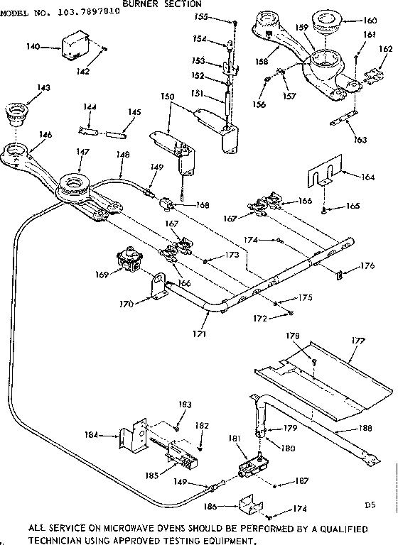 Burner section