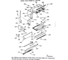 Kenmore 1037897810 upper oven pedestal section diagram