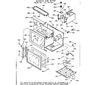 Kenmore 1037897810 microwave oven section diagram