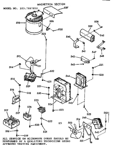 Magnetron section