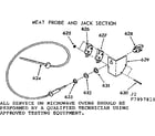 Kenmore 1037897810 meat probe and jack section diagram
