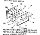 Kenmore 1037897811 lower oven door section diagram