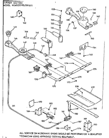 Burner section