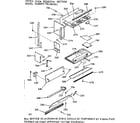 Kenmore 1037897811 upper oven pedestal section diagram