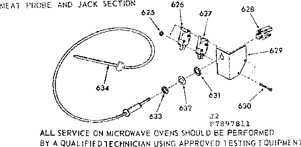 Meat probe and jack section