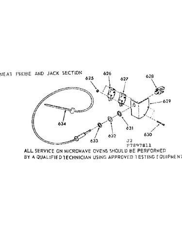 Meat probe and jack section