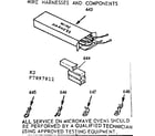 Kenmore 1037897811 wire harnesses and components diagram