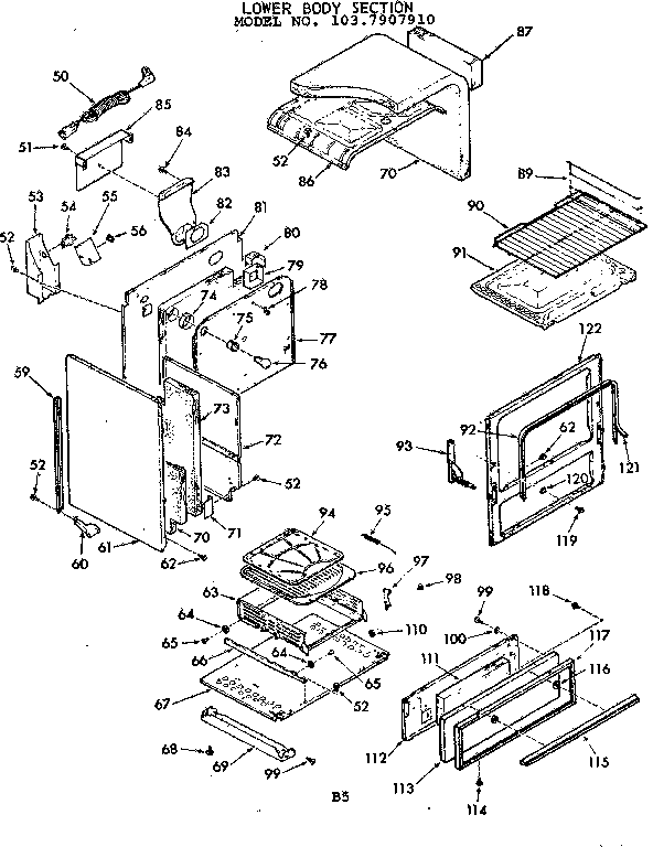 Lower body section