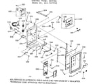 Kenmore 1037907910 control panel section diagram