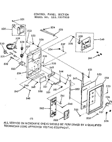 Control panel section