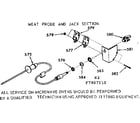 Kenmore 1037907910 meat probe and jack section diagram