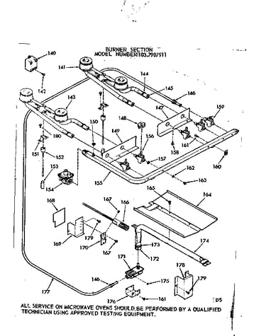 Burner section