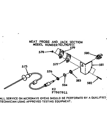 Meat probe and jack section