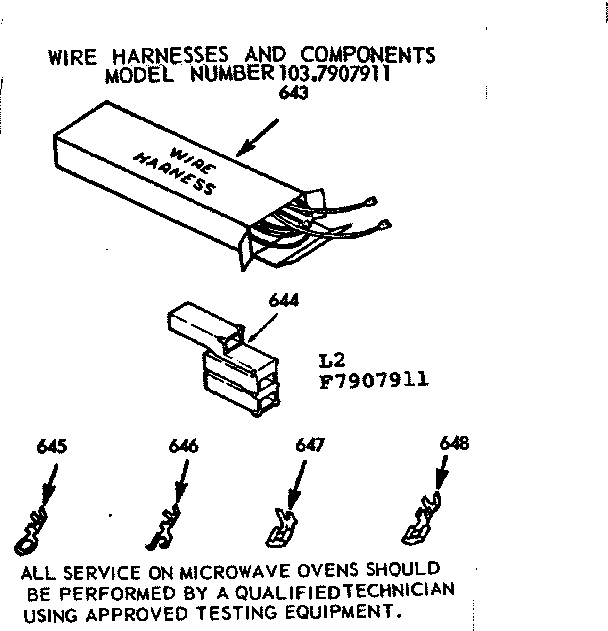 WIRE HARNESS AND COMPONENTS