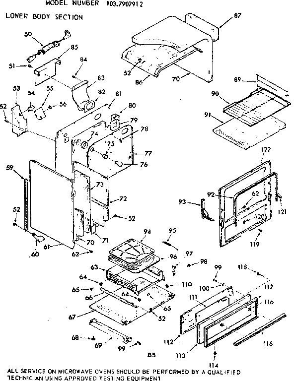 Lower body section