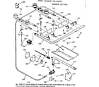 Kenmore 1037907912 burner section diagram