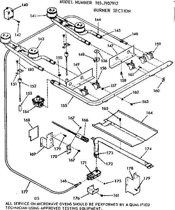 Burner section