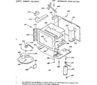 Kenmore 1037907912 microwave oven section diagram