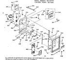 Kenmore 1037907912 control panel section diagram