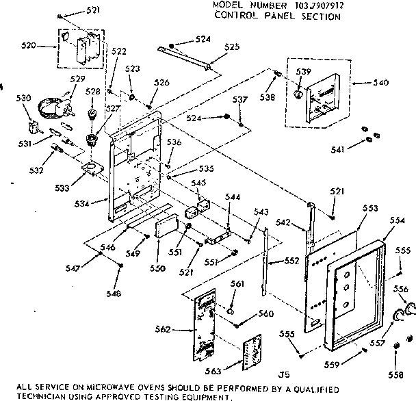 Control panel section