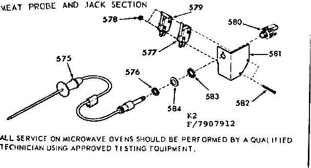 Meat probe and jack section