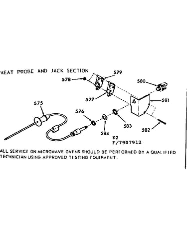 Meat probe and jack section