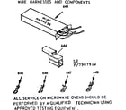 Kenmore 1037907912 wire harnesses and components diagram