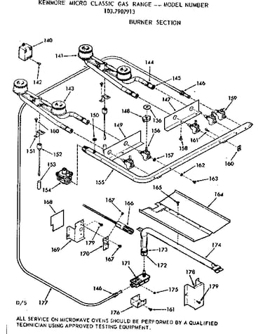 Burner section