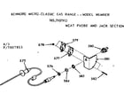 Kenmore 1037907913 meat probe and jack section diagram