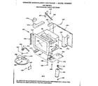 Kenmore 1037907914 microwave oven section diagram