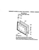 Microwave oven door section