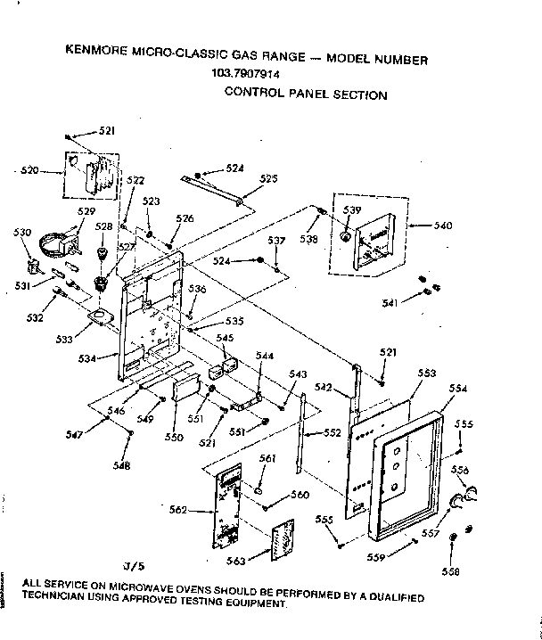 Control panel section