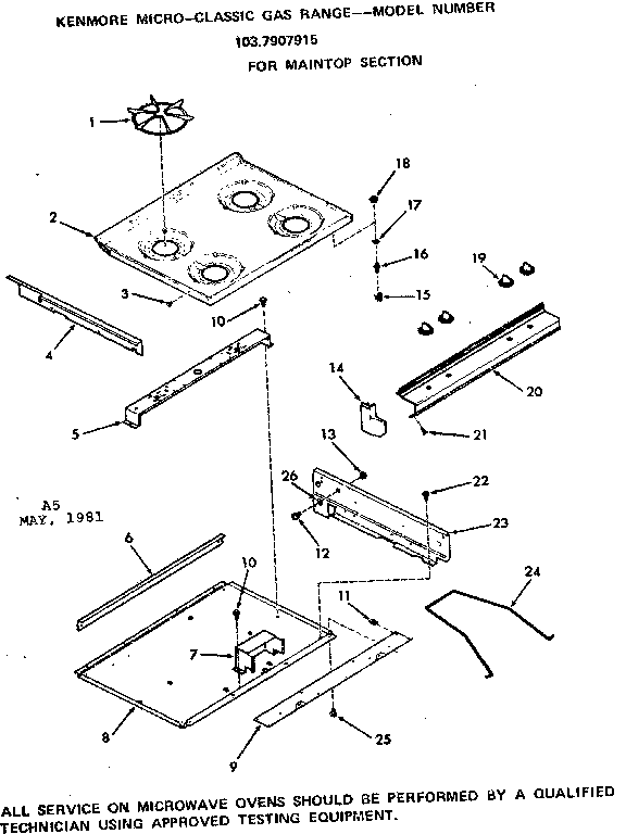 Maintop section