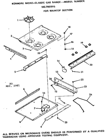 Maintop section