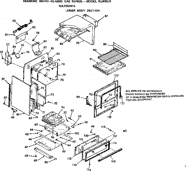 Lower body section
